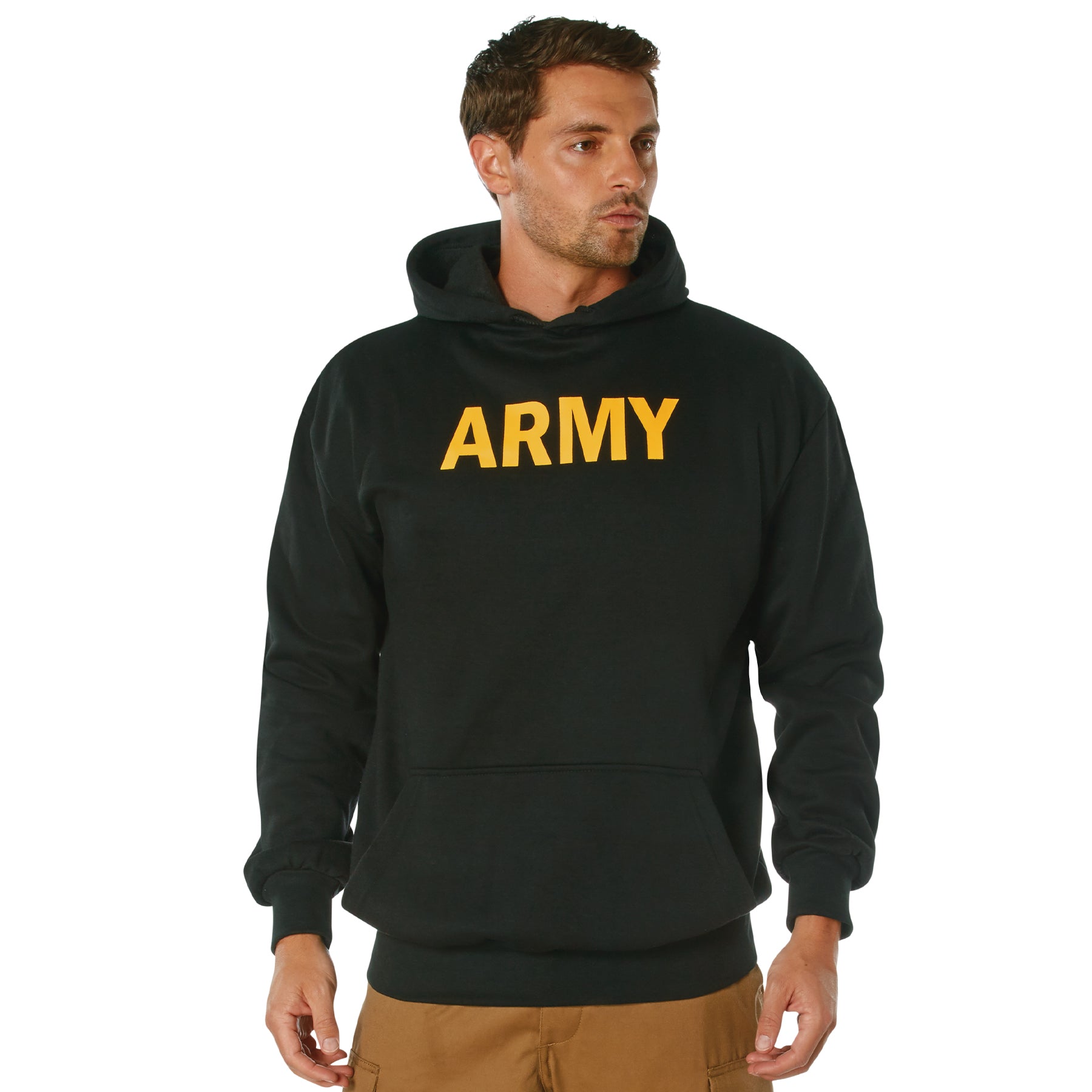 Army Printed Pullover Hoodie Black Army Navy Store