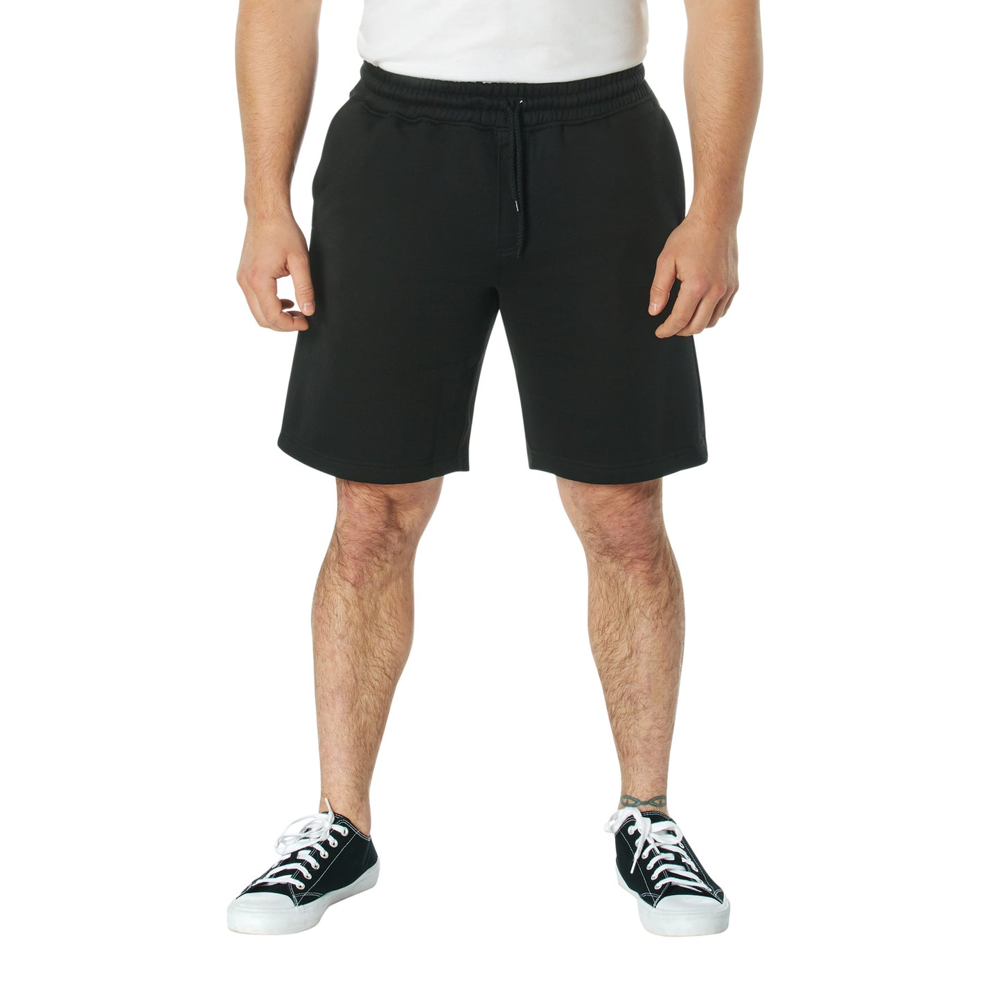 Camo And Solid Color Sweatshorts