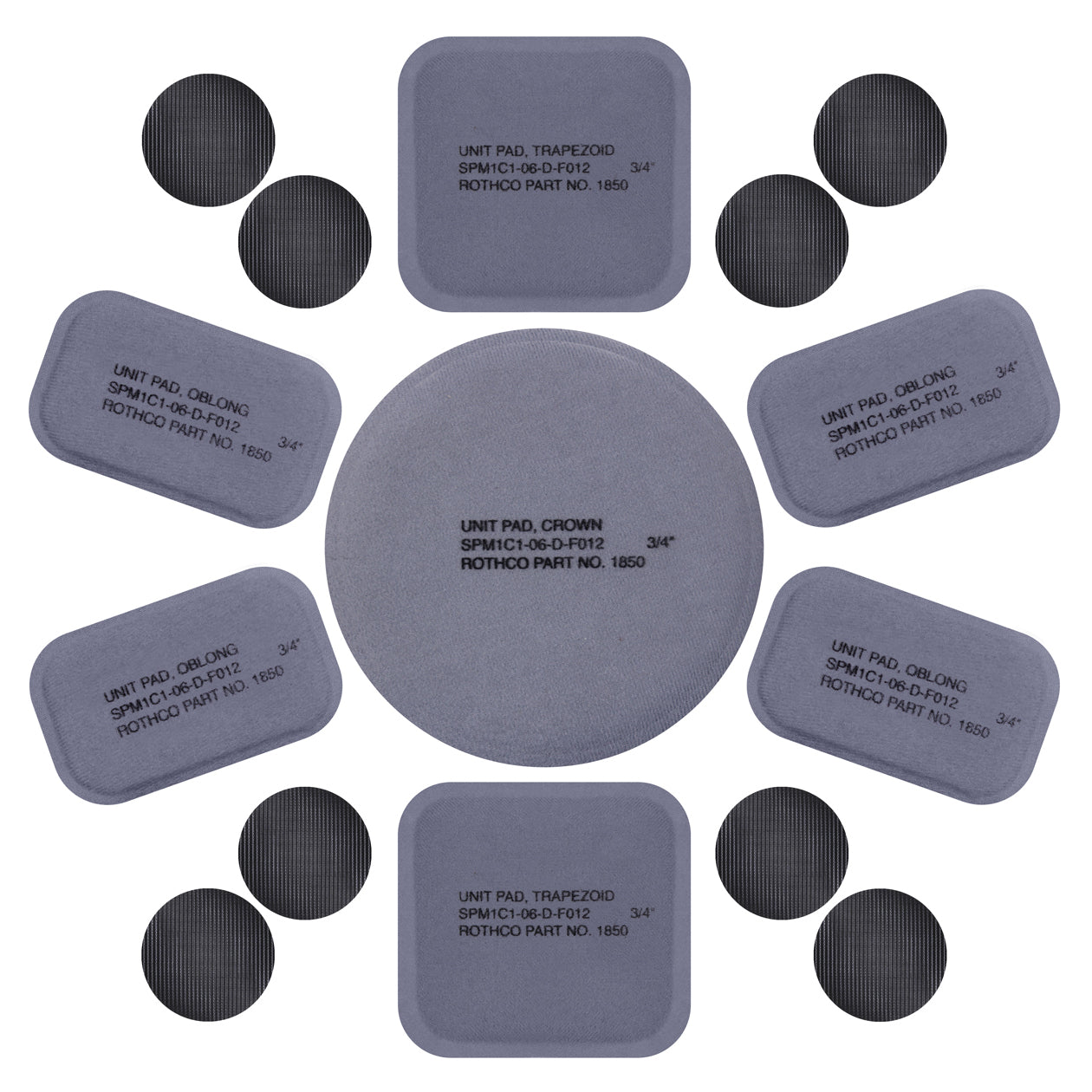 Tactical Helmet Replacement Pad Set