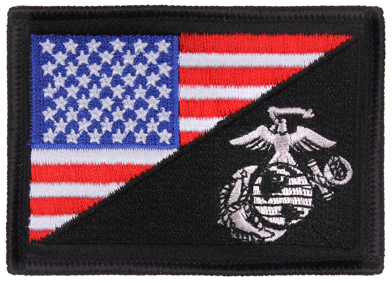 US Flag / USMC Eagle, Globe and Anchor Morale Patch