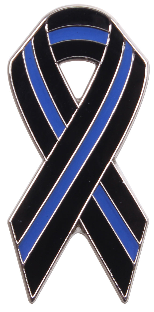 Thin Blue Line Ribbon Pin