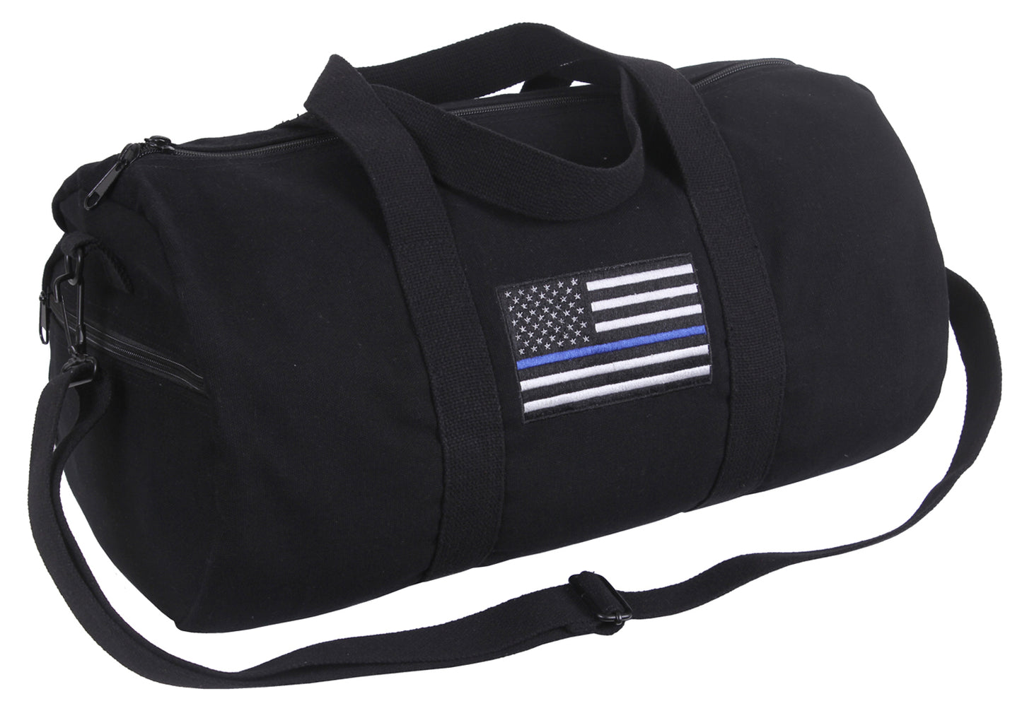 Thin Blue Line Canvas Shoulder Duffle Bag