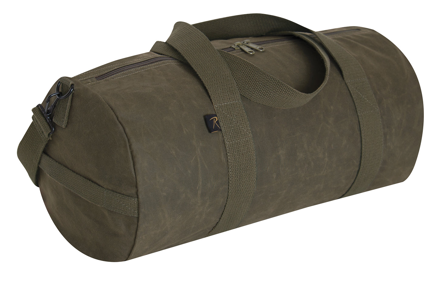 Waxed Canvas Shoulder Duffle Bag - 19 Inch