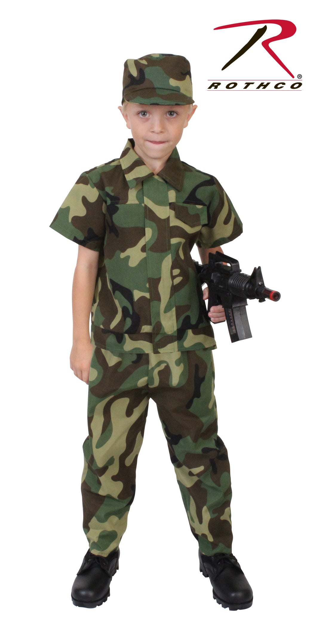 Kids Camouflage Soldier Costume