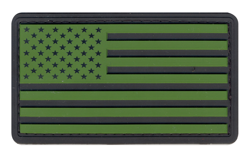 PVC US Flag Patch With Hook Back