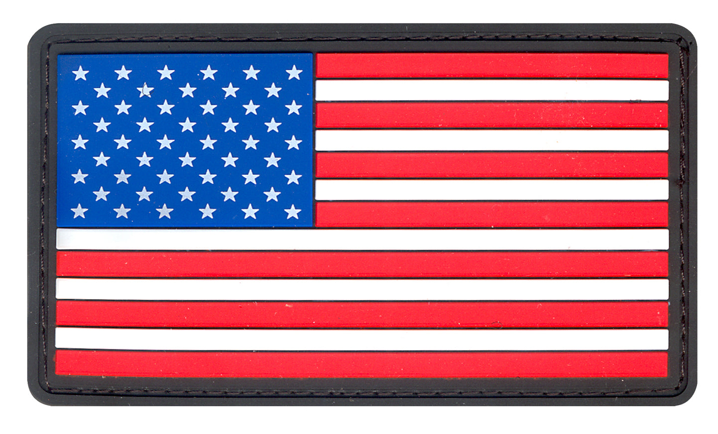 PVC US Flag Patch With Hook Back