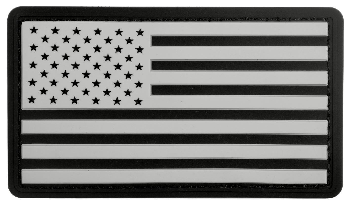 PVC US Flag Patch With Hook Back