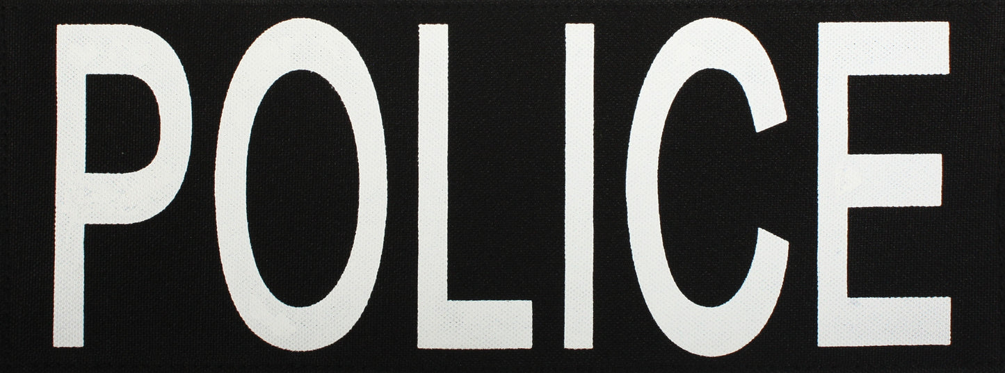 Police Patch With Hook Back