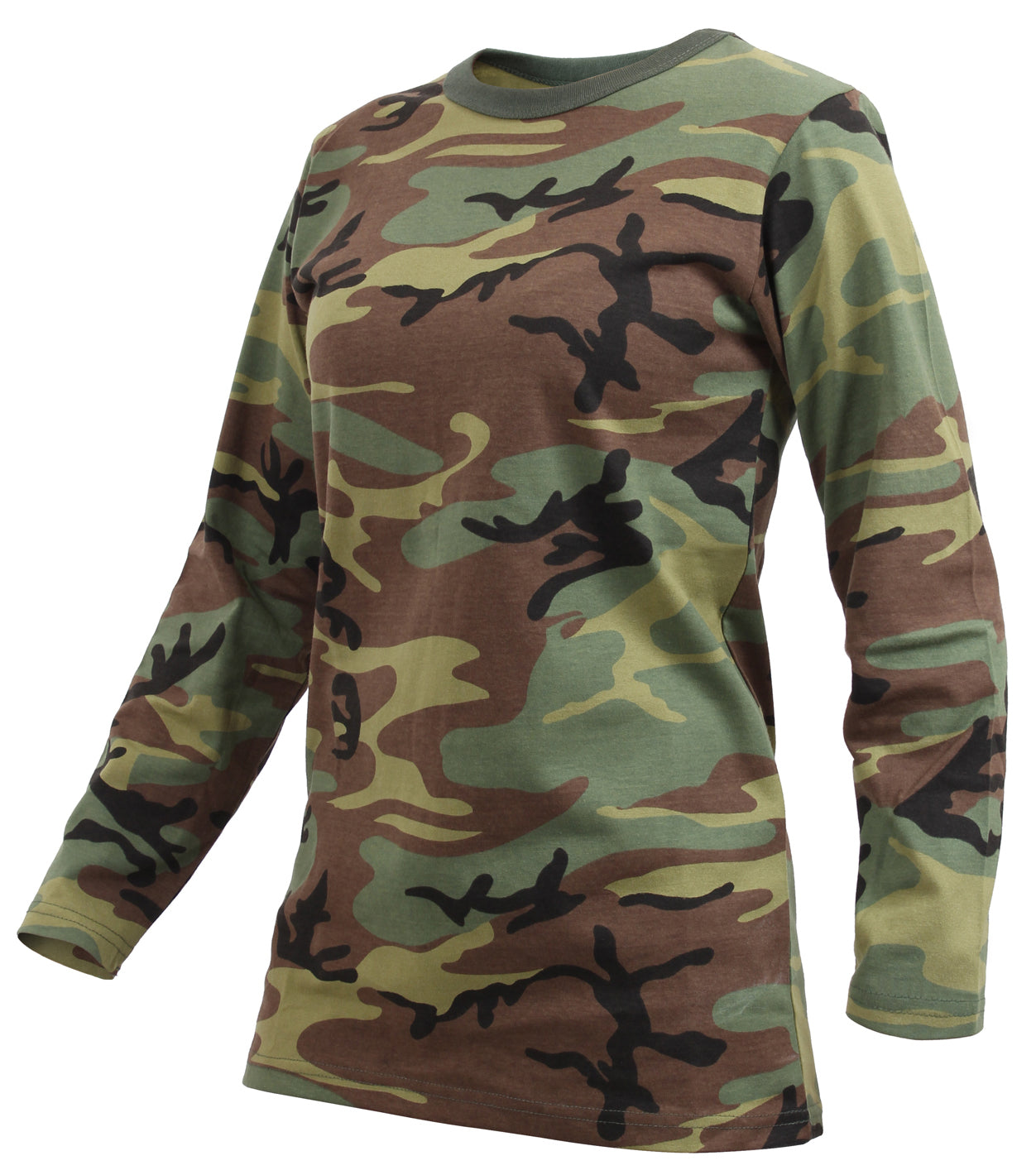 Womens Long Sleeve Camo T-Shirt