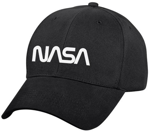 NASA Worm Logo Low Profile Cap - Black