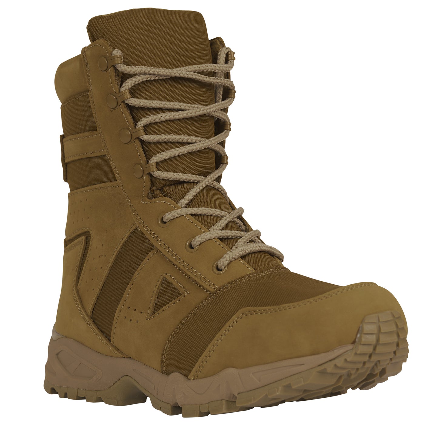 AR 670-1 Coyote Brown Forced Entry Tactical Boot - 8 Inch