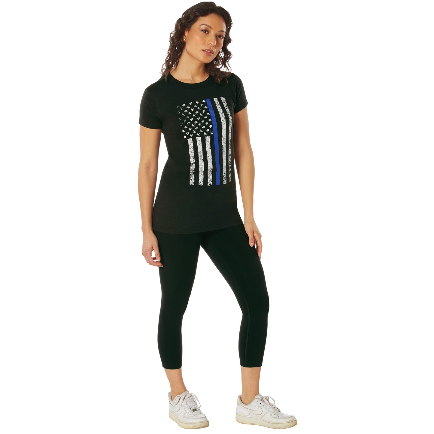 Women Thin Blue Line Longer T-Shirt