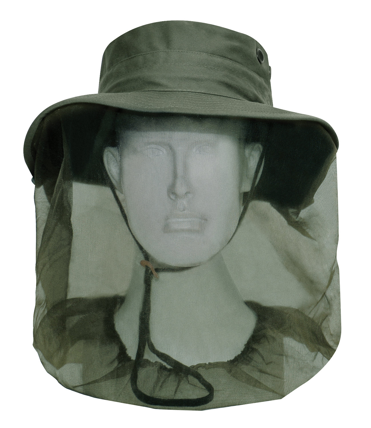 Adjustable Boonie Hat With Mosquito Netting - Olive Drab