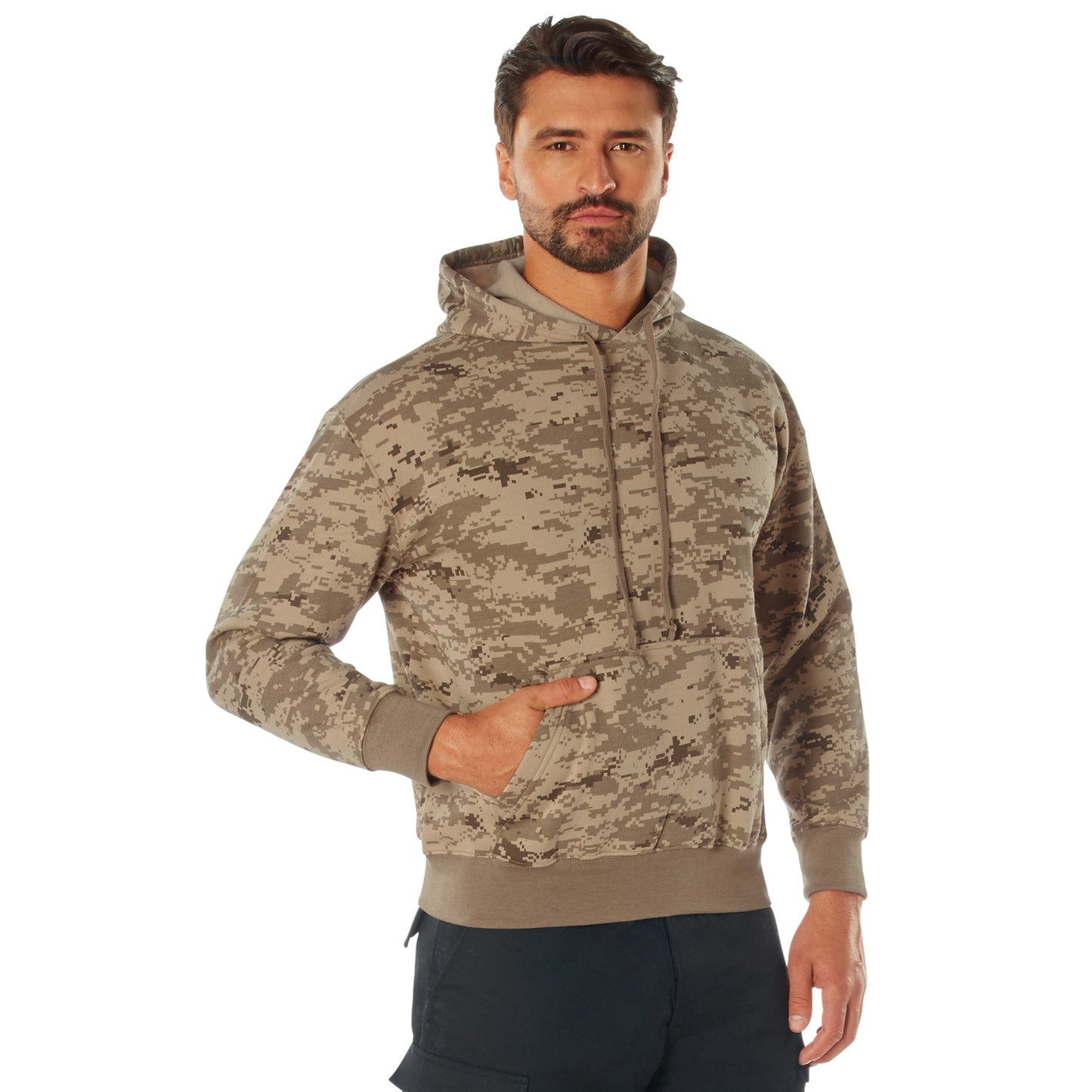 Camo Pullover Hooded Sweatshirt