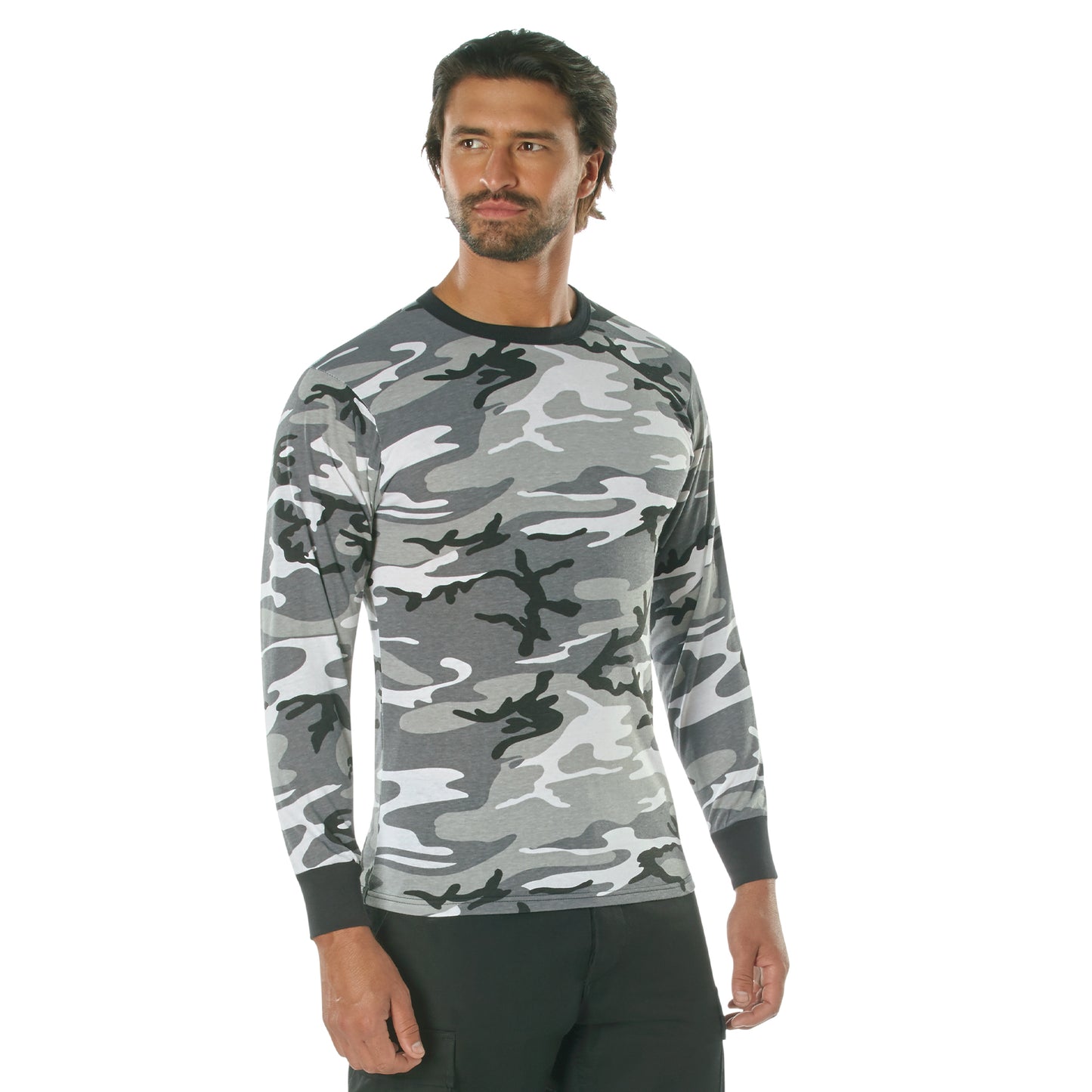 Long Sleeve Color Camo T-Shirt