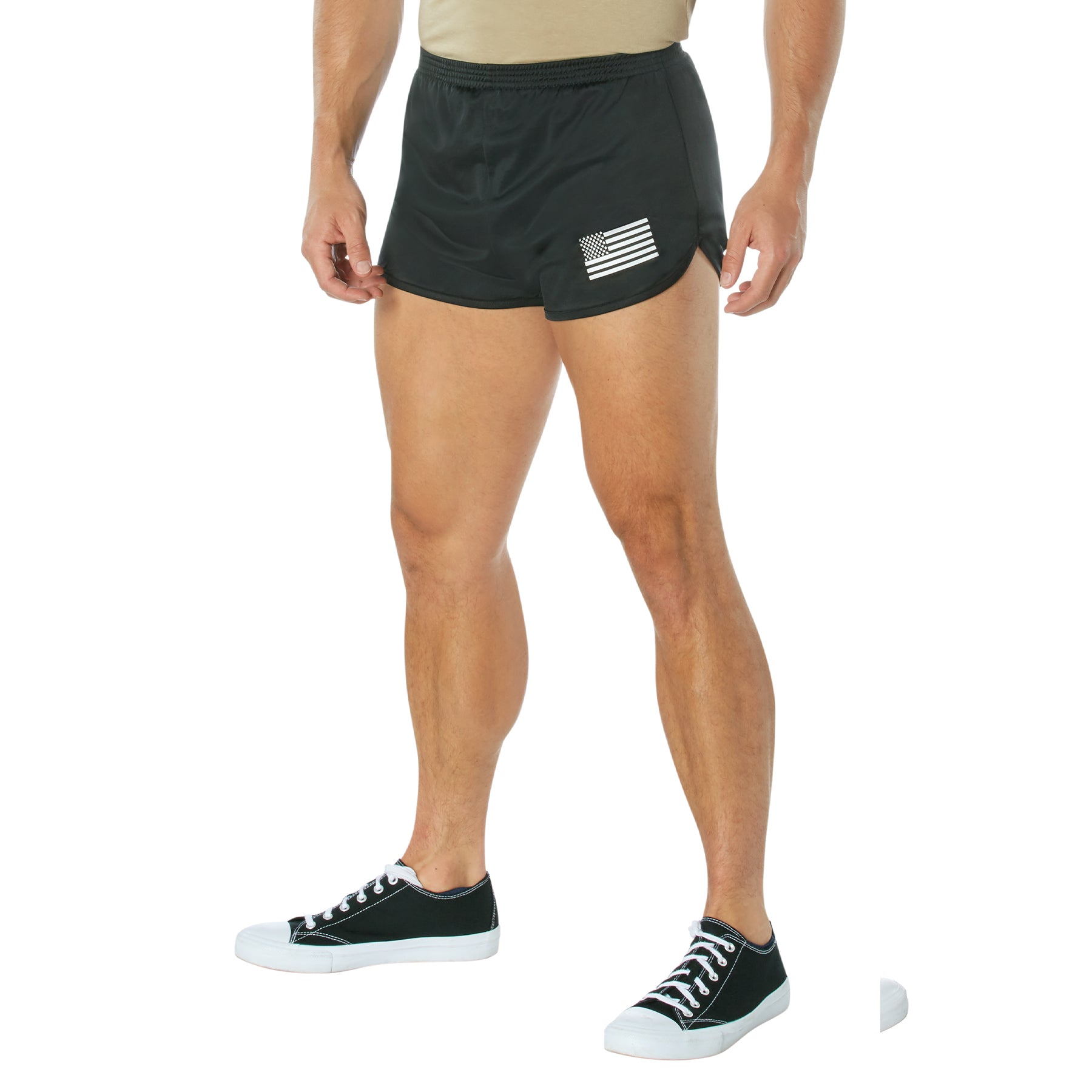 Us Flag Ranger Pt Physical Training Shorts Black Army Navy Store