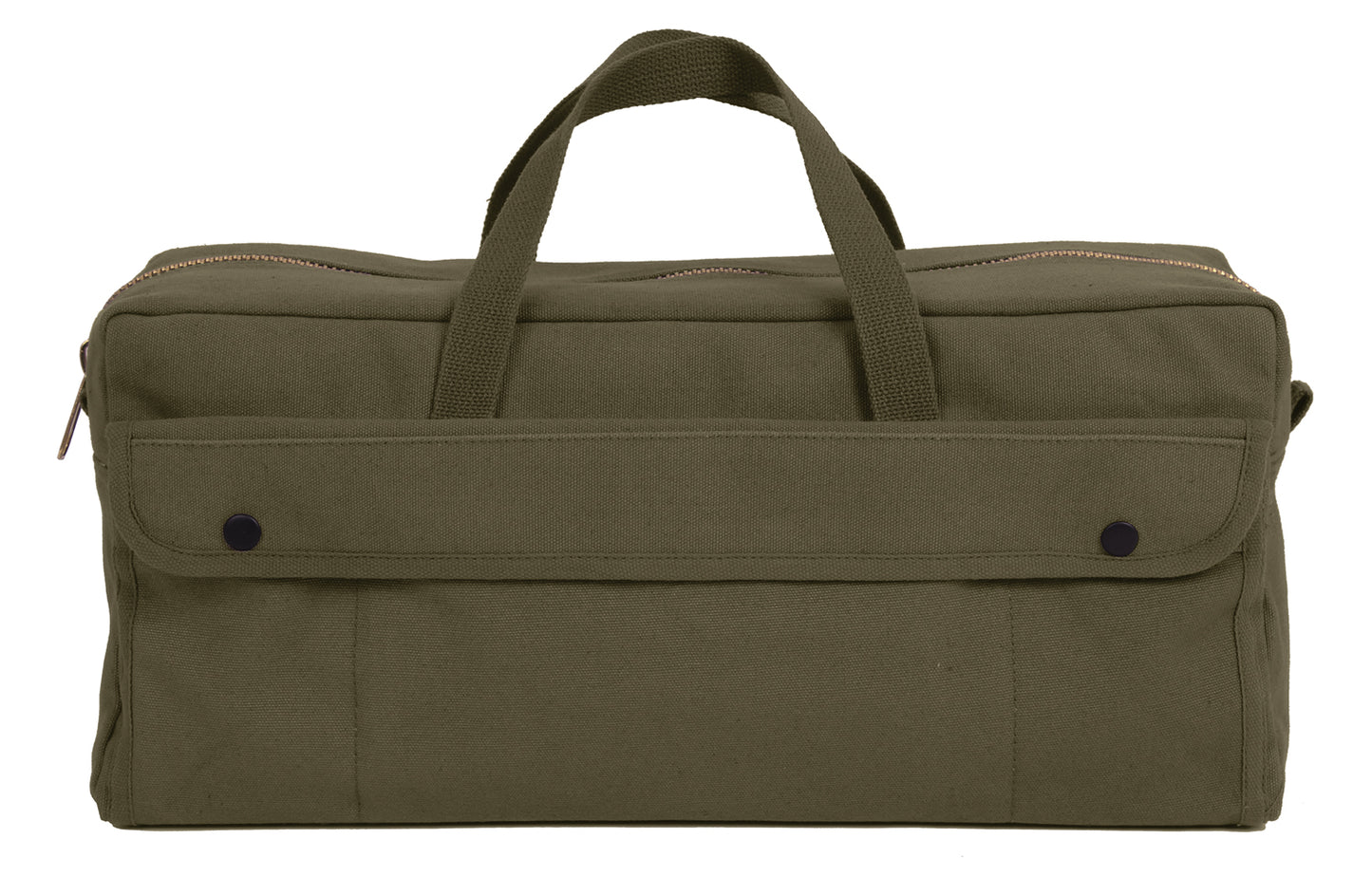 Canvas Jumbo Tool Bag With Brass Zipper