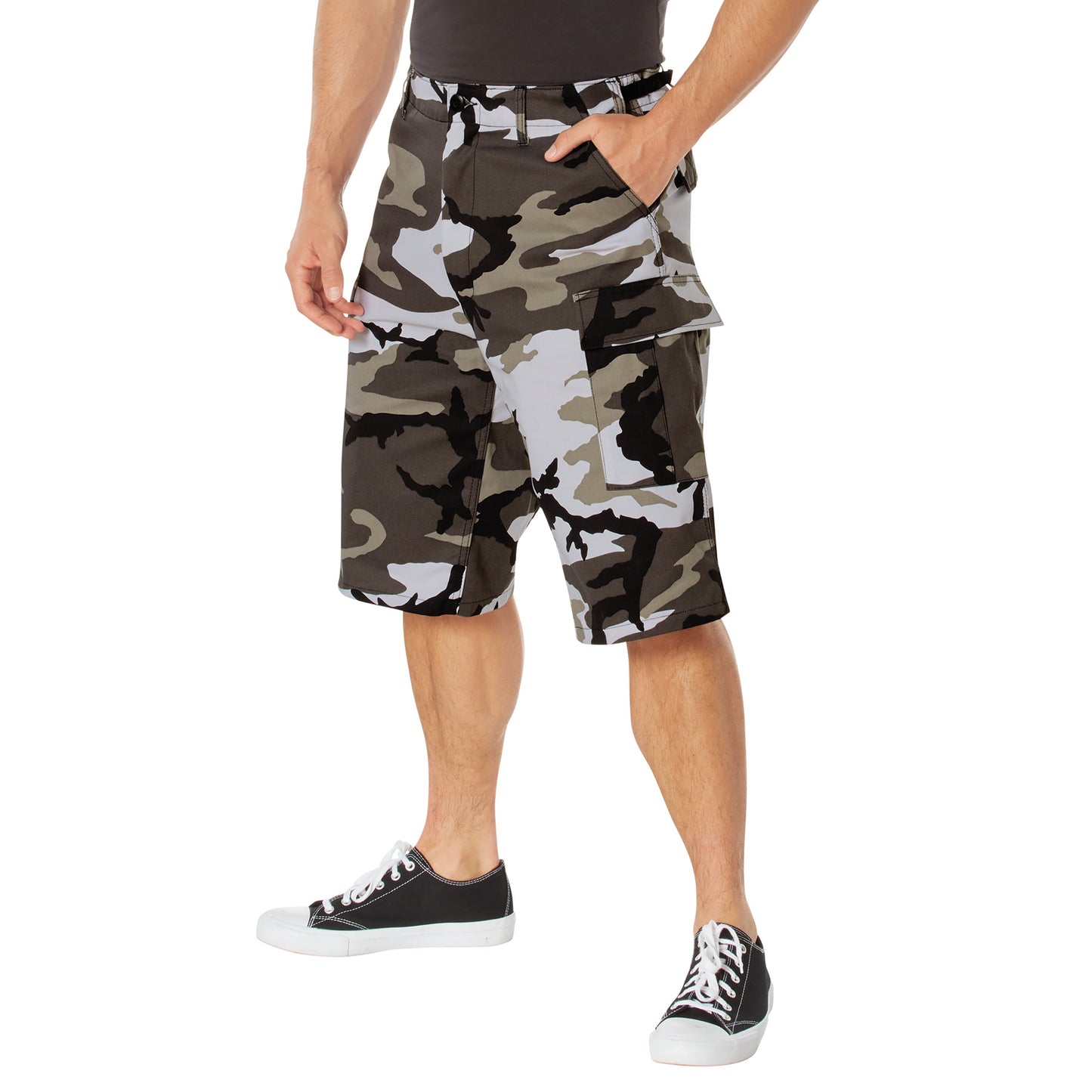 Long Length Camo BDU Shorts