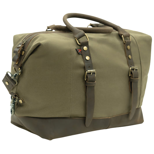 Vintage Carry-On Travel Bag - Olive Drab