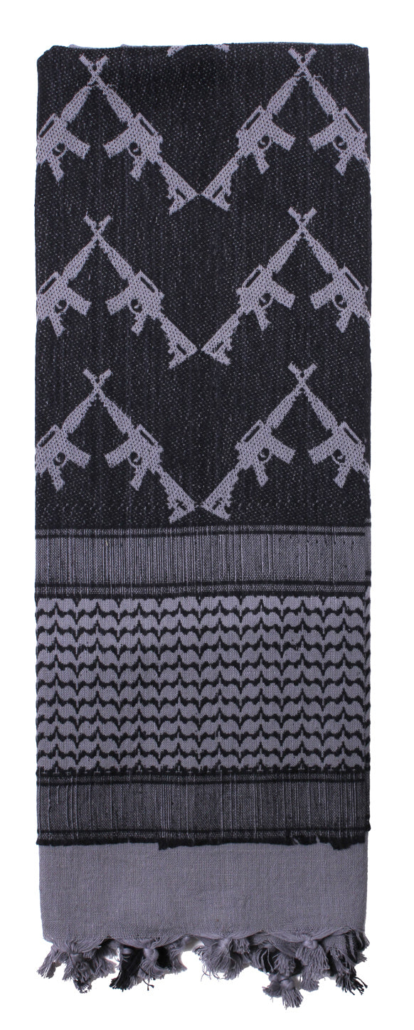 Crossed Rifles Shemagh Tactical Desert Keffiyeh Scarf