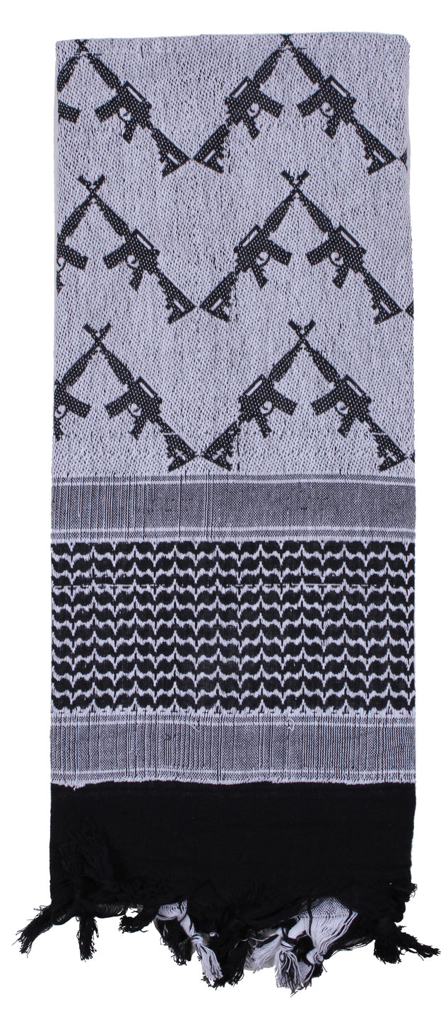 Crossed Rifles Shemagh Tactical Desert Keffiyeh Scarf