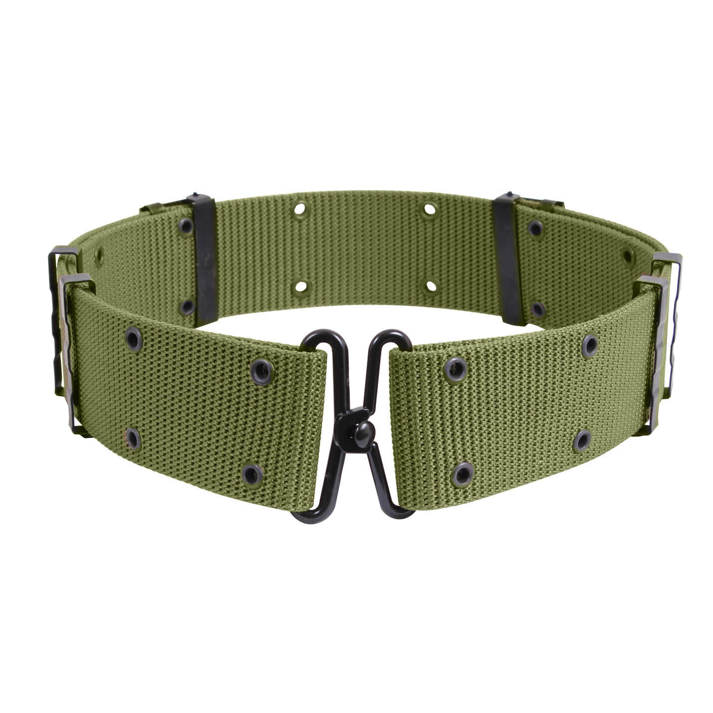 GI Style Pistol Belt With Metal Buckles