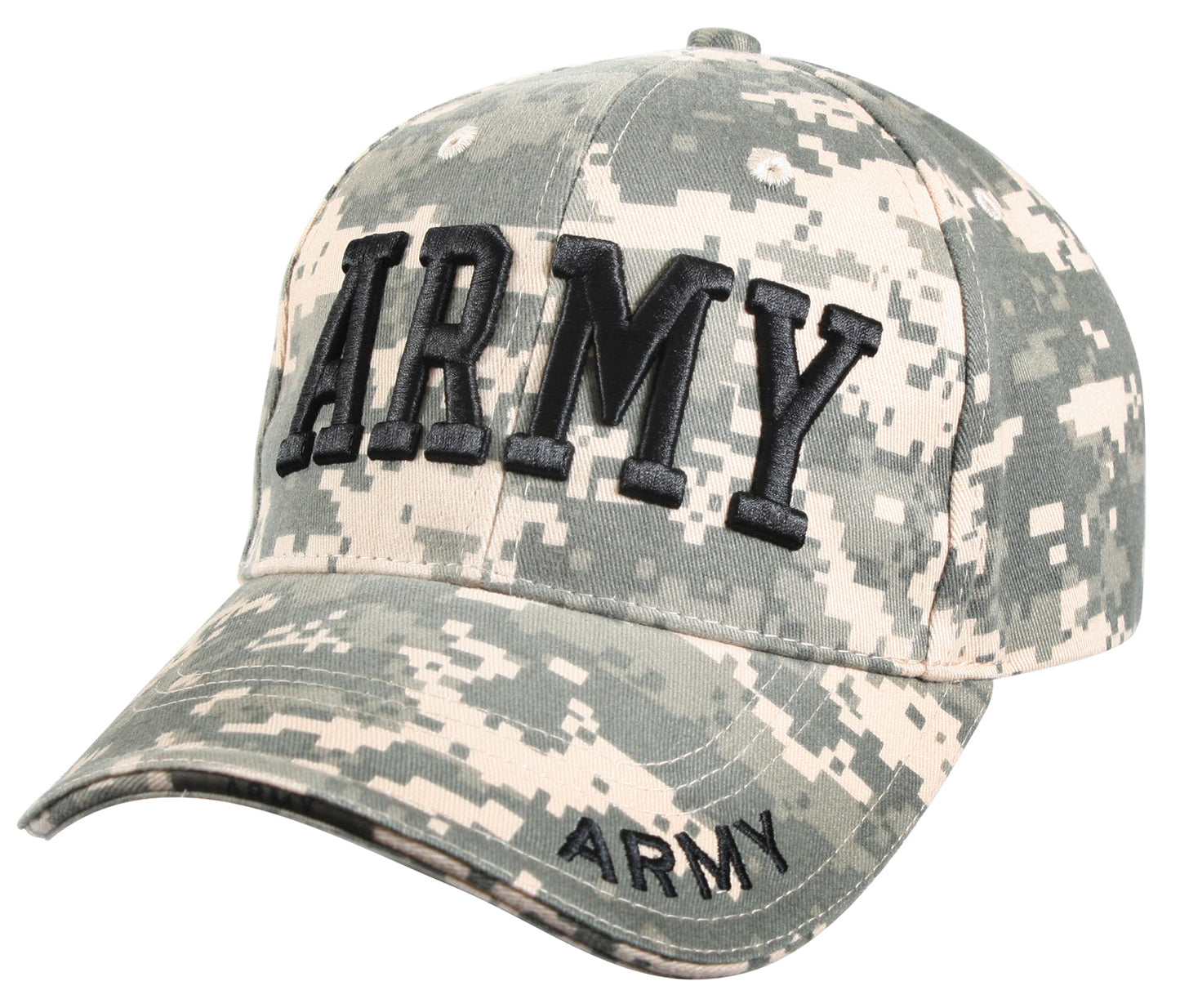 Deluxe Army Embroidered Low Profile Insignia Cap