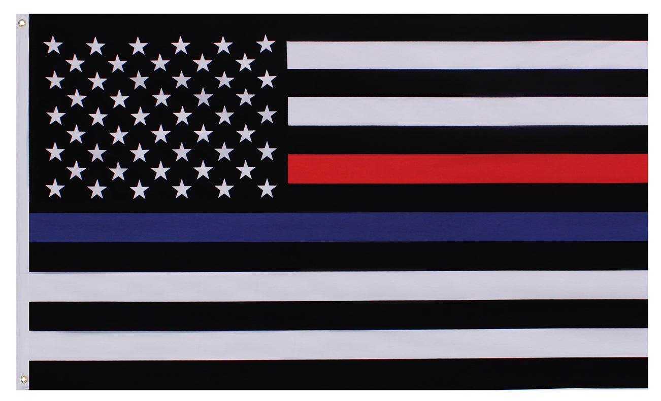 Thin Blue and Thin Red Line Flag