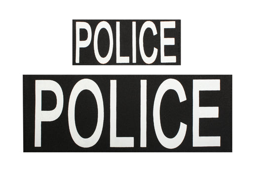 Police Patch With Hook Back