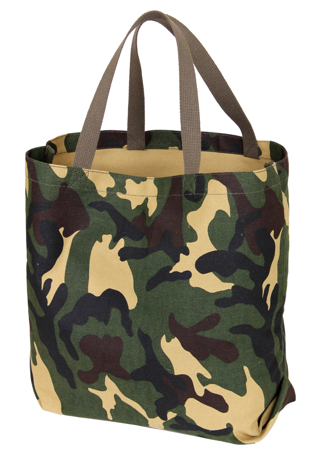 Canvas Camo and Solid Tote Bag