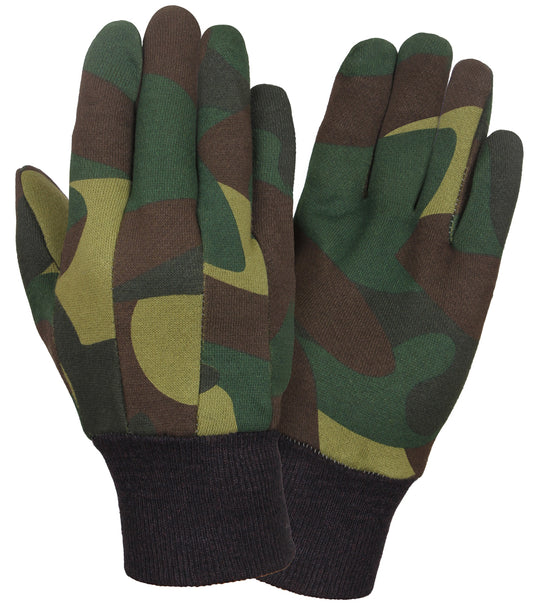 Camo Jersey Work Gloves