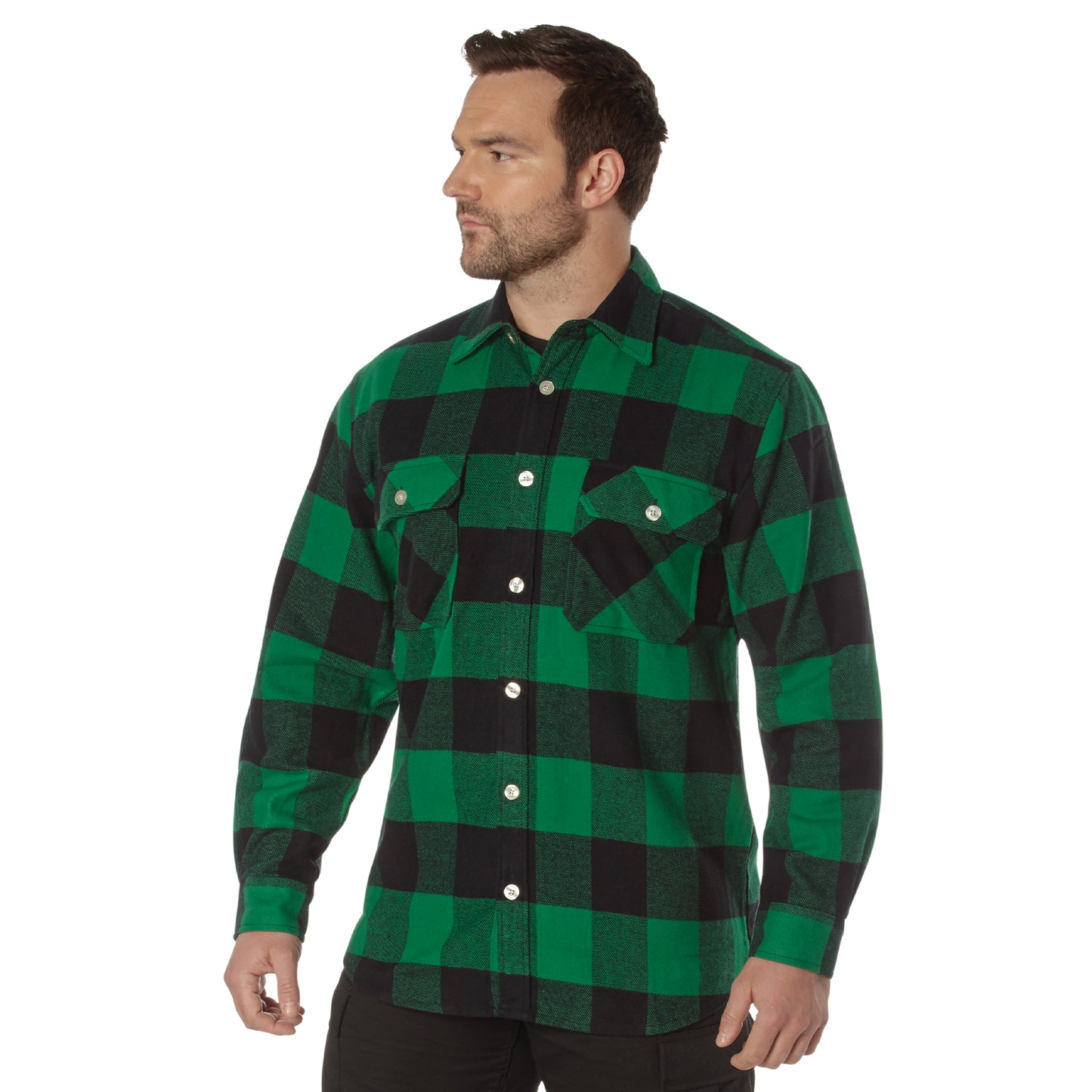 Extra Heavyweight Buffalo Plaid Flannel Shirt