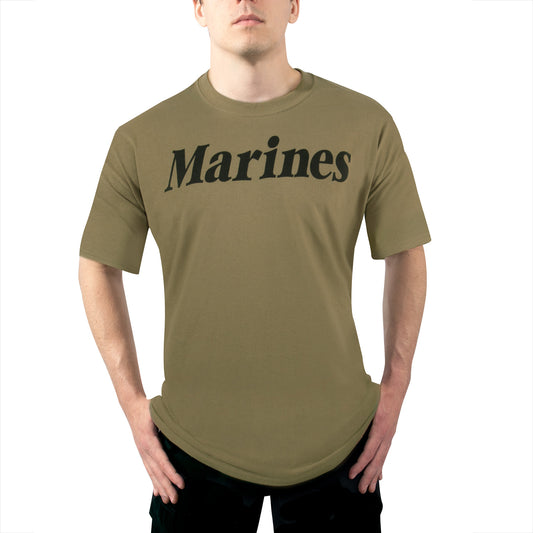 AR 670-1 Coyote Brown Marines Physical Training T-Shirt