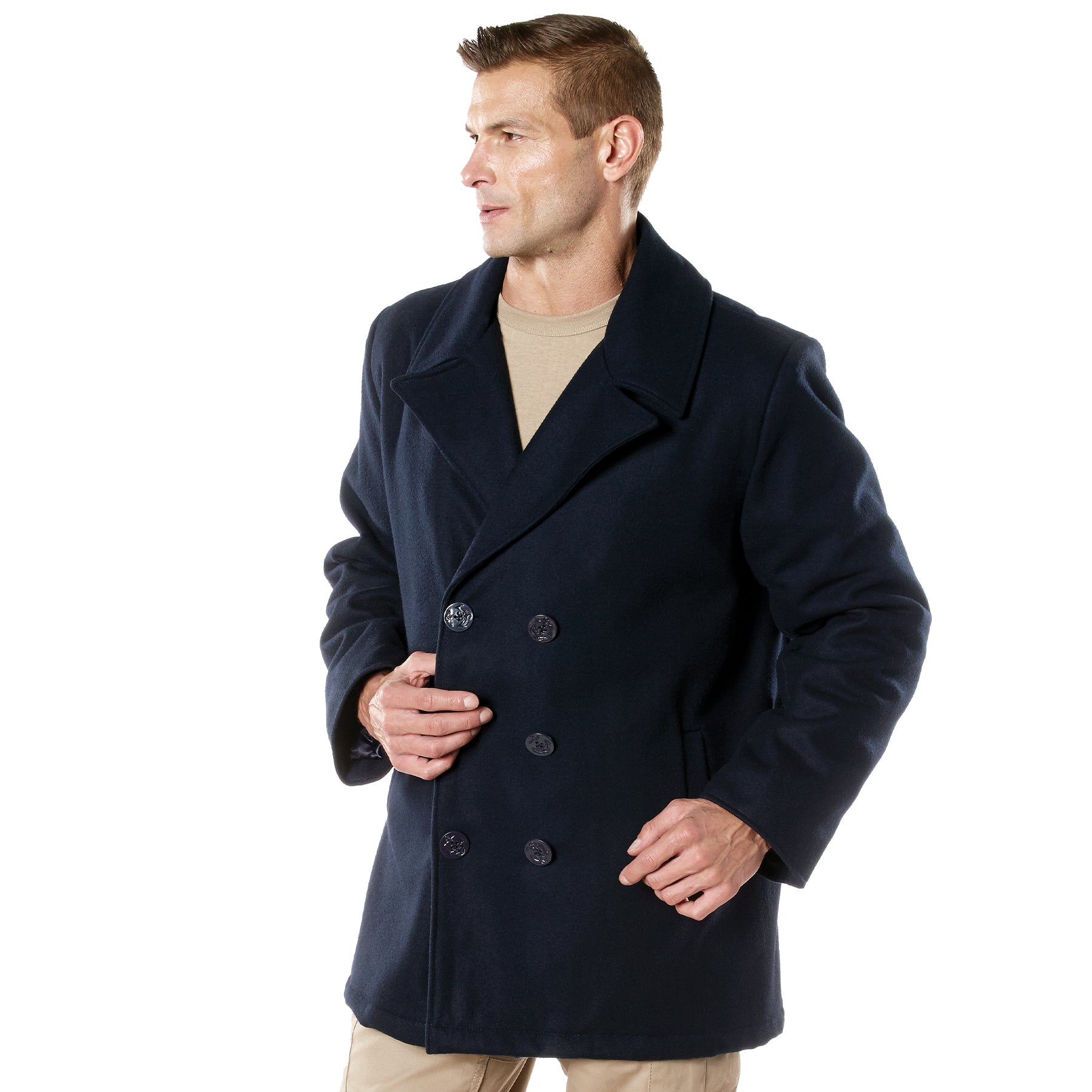 Army navy store peacoat best sale