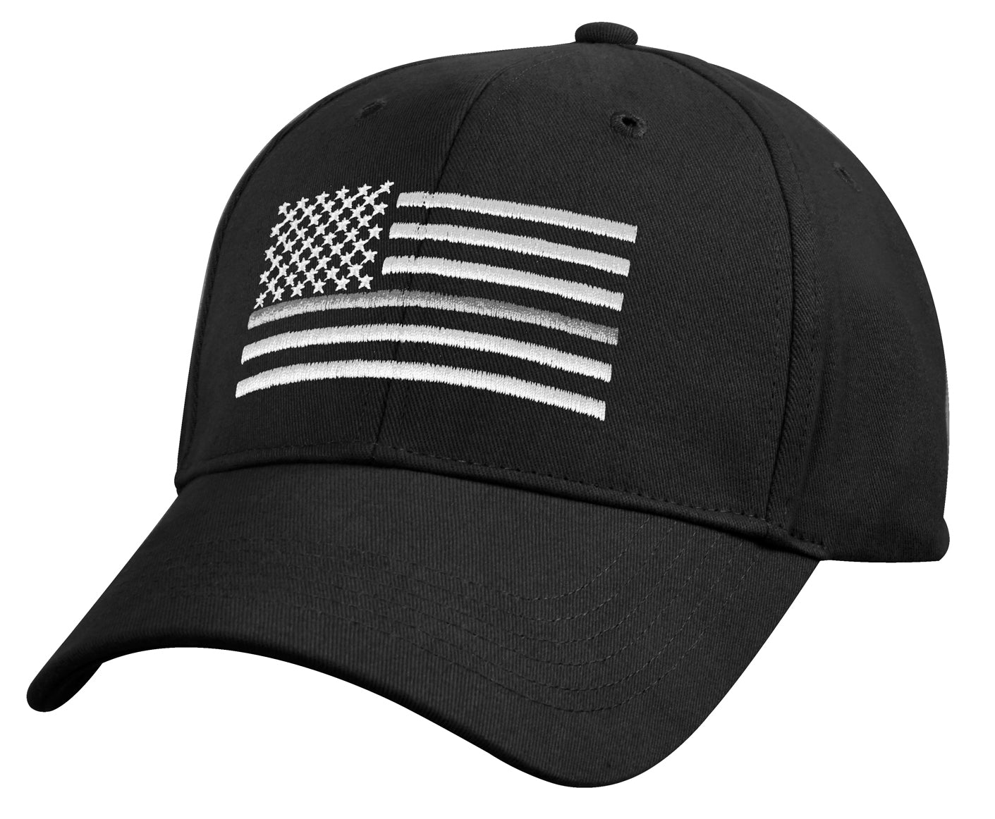 Thin Silver Line Flag Low Pro Cap